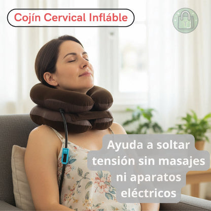 Cojin Cervical Cuello Inflable Almohada
