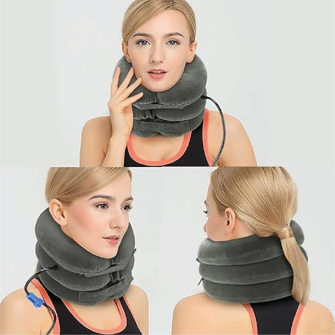 Cojin Cervical Cuello Inflable Almohada