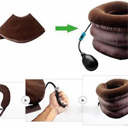 Cojin Cervical Cuello Inflable Almohada