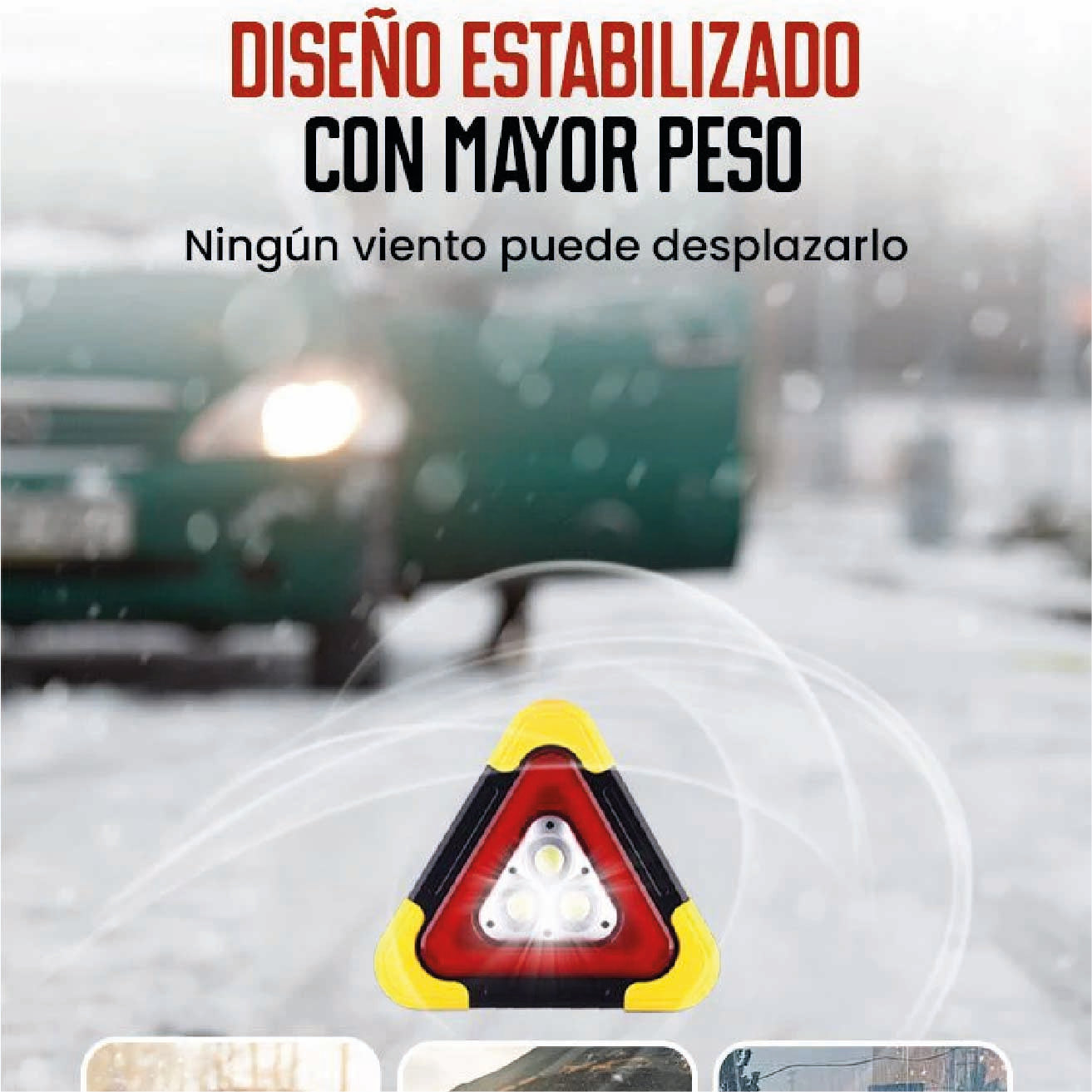 Triangulo Señalizador Led De Stop