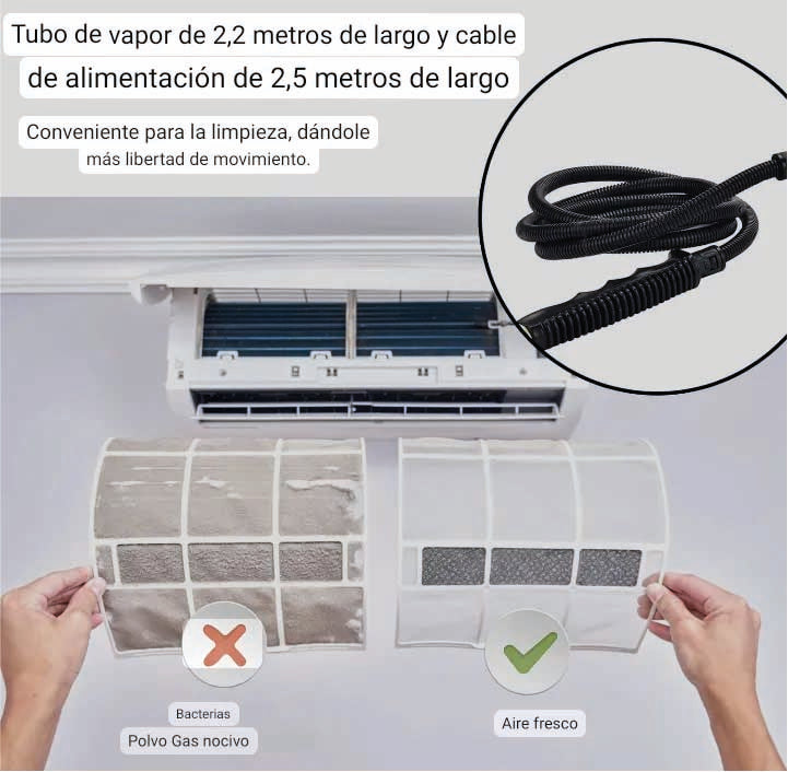 Limpiador A Vapor Presión 2500w Portátil